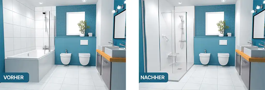 Von Badewanne zu Dusche umbauen Von Badewanne zu Dusche umbauen Göggingen